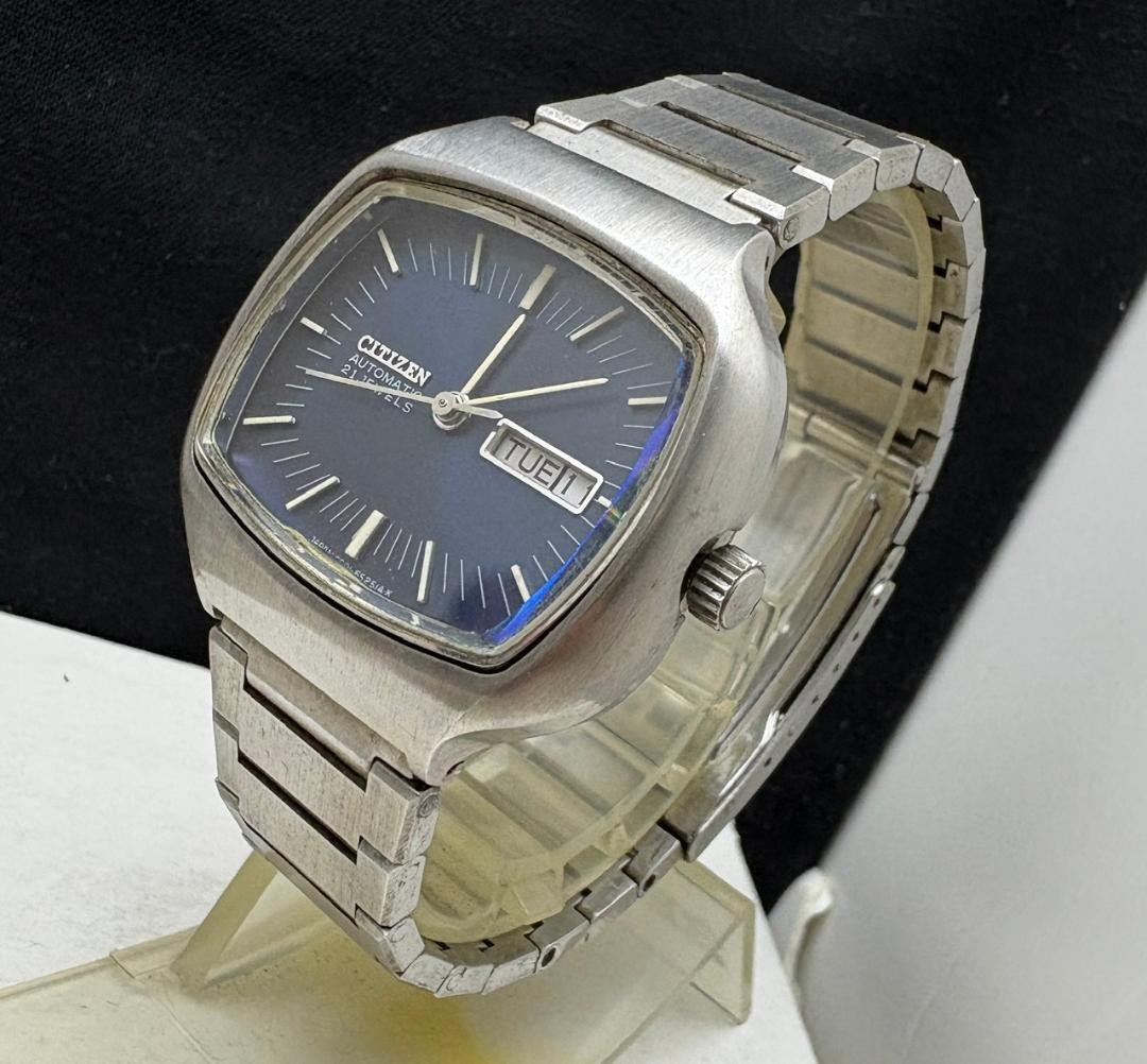 Citizen Square TV Gold Dial 37mm 18cm Running Operation Confirmed Serviced
