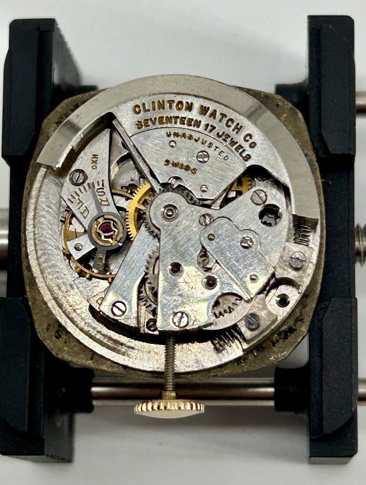 Vintage Clinton Automatic Bumper 17J Swiss Men’s Watch AS Family Runs 1951