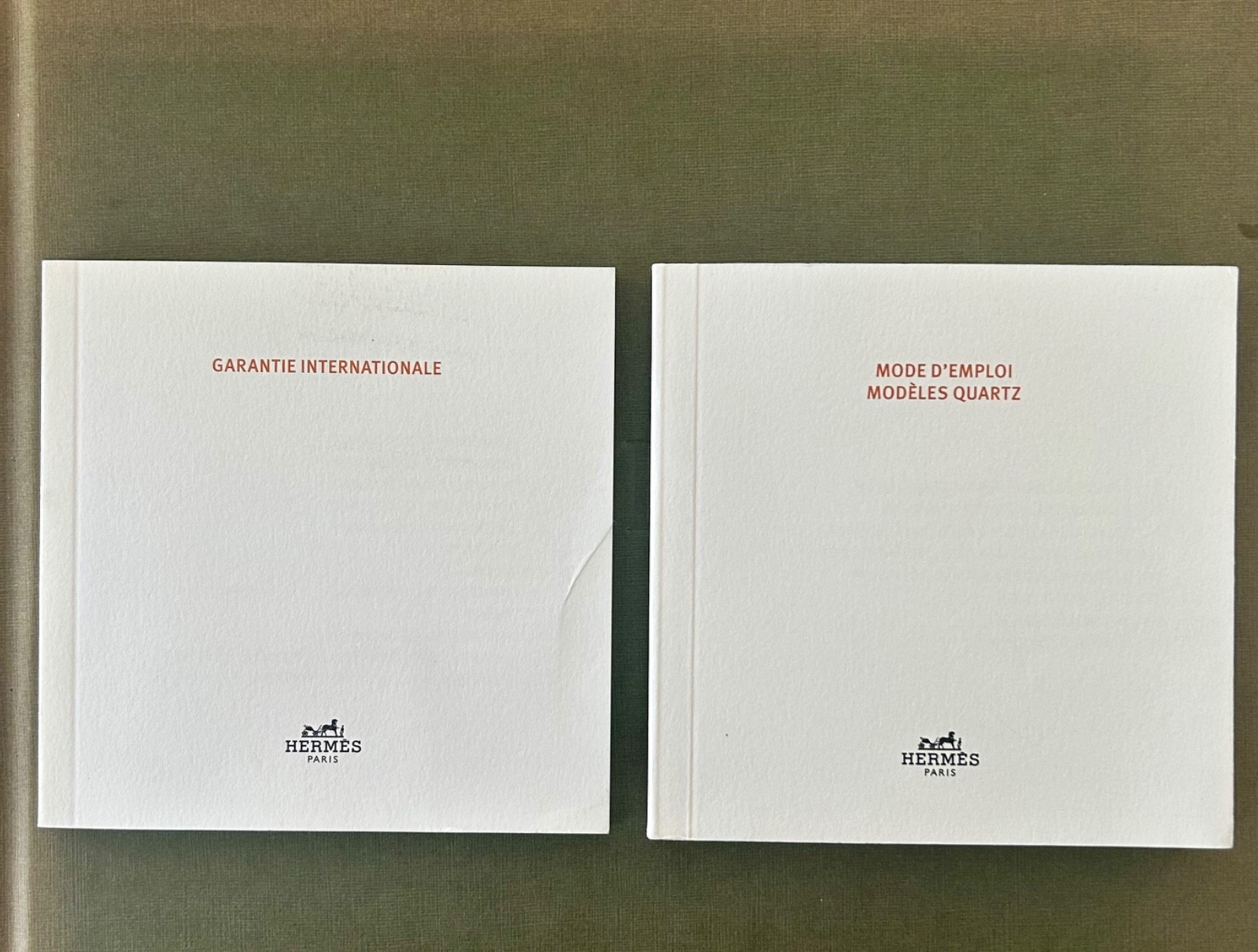 Hermès Heure H Quartz Watch White Dial Box Papers, Ref HH1201