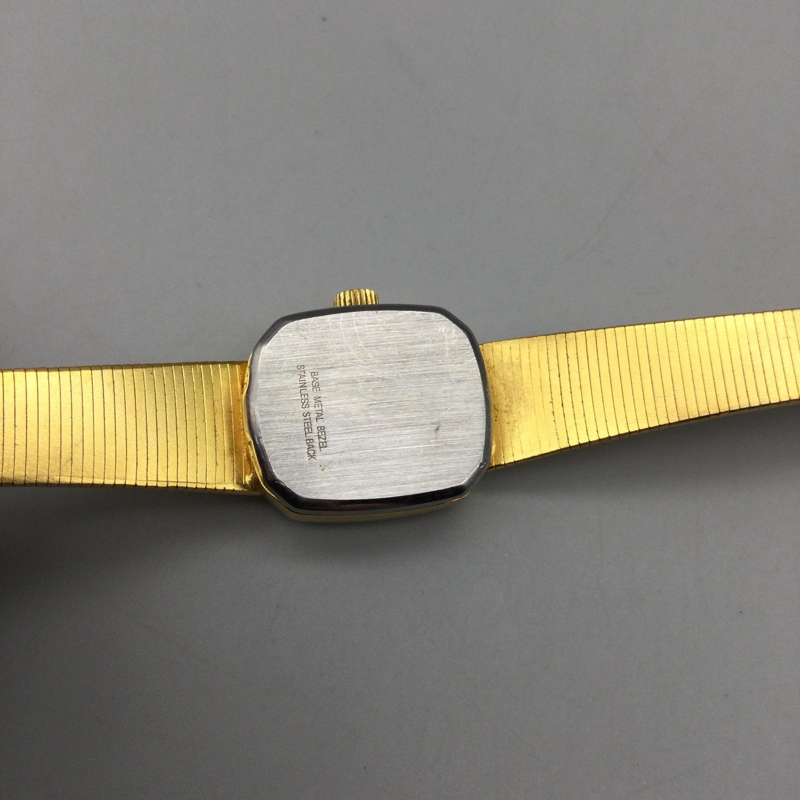 Vintage Dufonte Lucien Piccard Womens Watch 16mm Gold Tone New Battery 7.5″