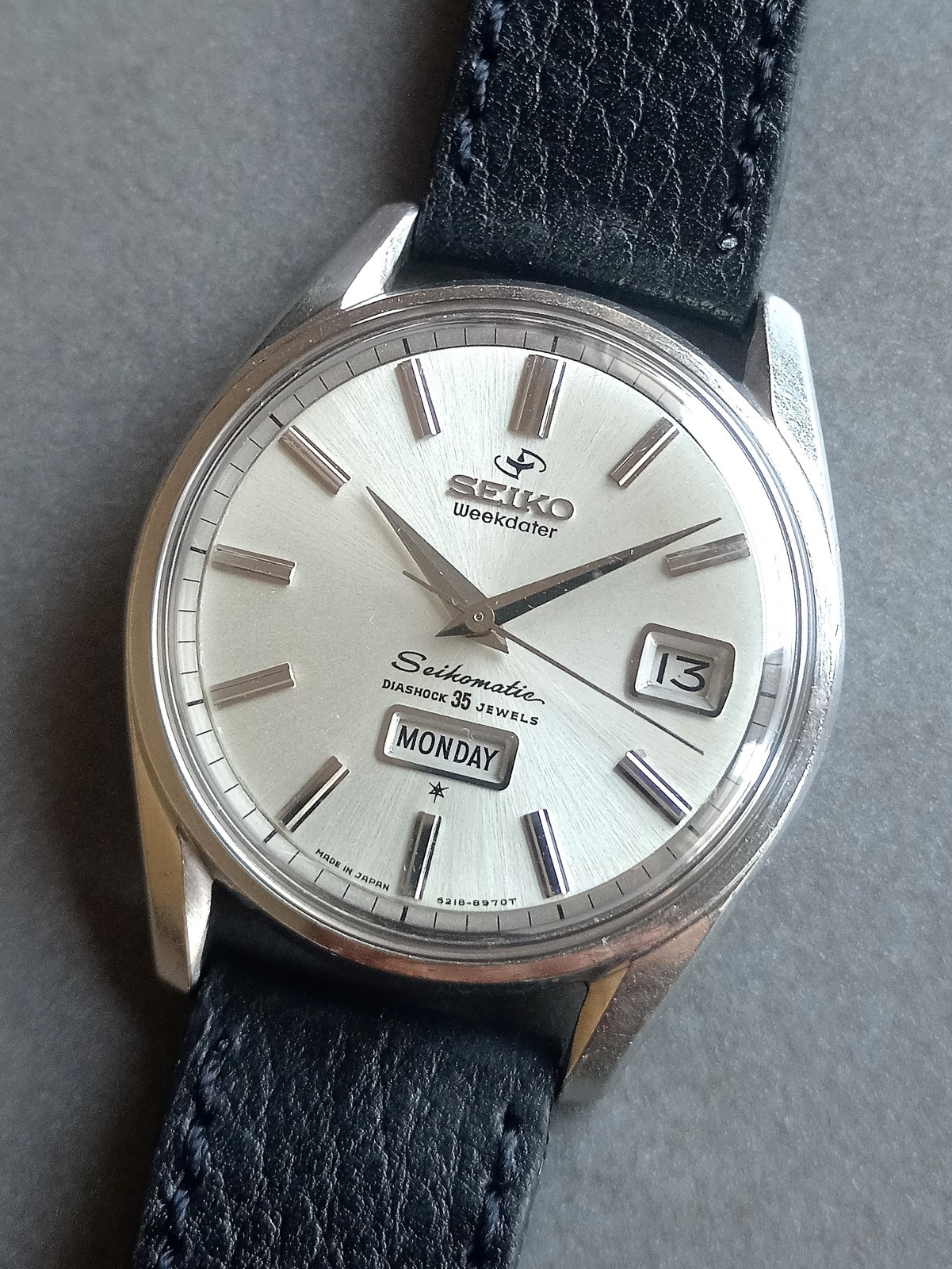 Seiko Weekdater Seikomatic 6218-8970 35 Jewels Vintage
