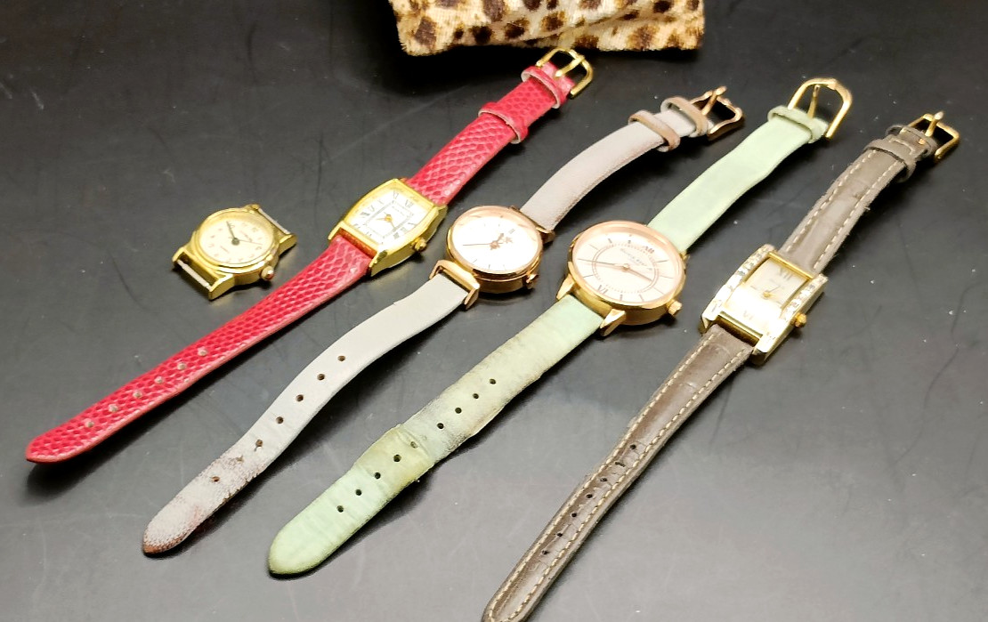 Job Lot Bundle of 5x Ladies Quartz Watches Inc Lola Rose, Henley UNTESTED LOT A