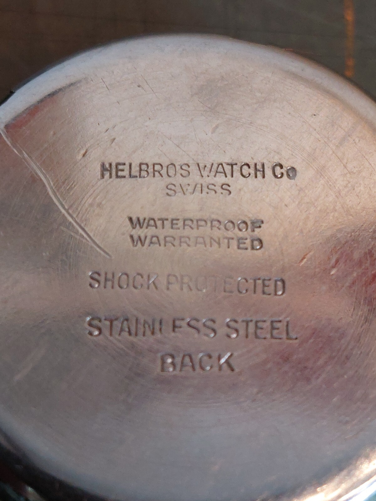 Vintage Helbros Military Watch Shock Protected Waterproof Warranted Semi Works