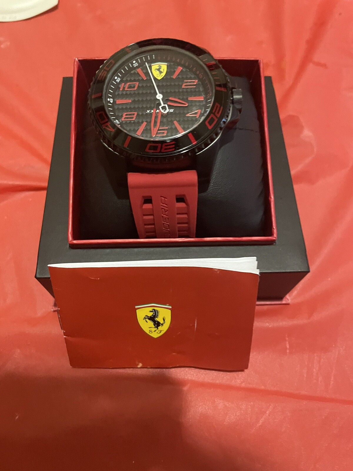 Men’s Watch Ferrari Stainless Steel Water Proof With 2 Years Factory Insurance