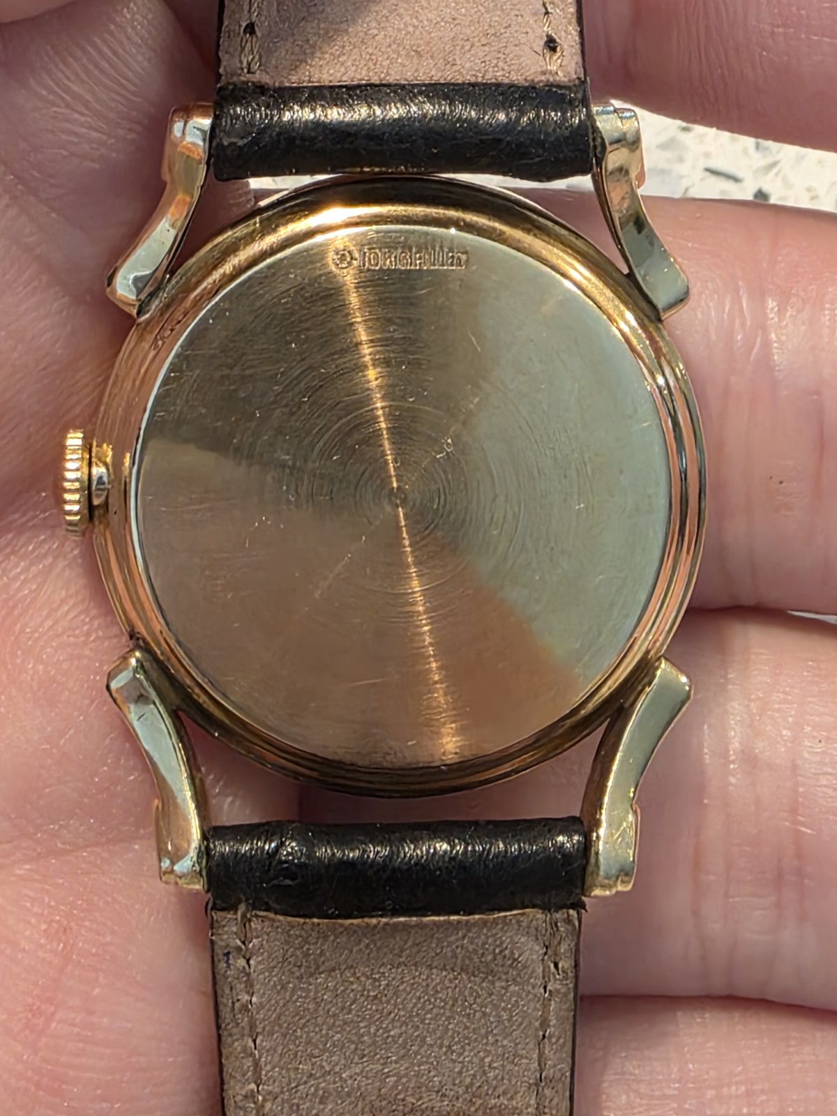 Ulysse Nardin Chronometer Manual Mechanical 17J Yellow Gold Silver Dial 30mm