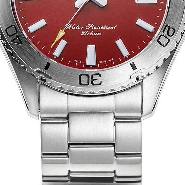 Orient RN-AC0Q09R Sports Mako 40 Automatic Men’s Diver Watch StainlessSteel Red