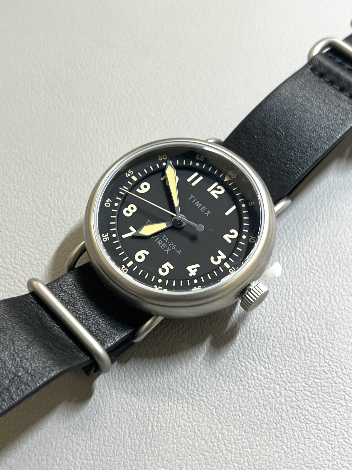 AVIREX TIMEX TYPE-25A 38mm Olive Watch MATTE MIDGET Reissue AVIREX 50th Anniv.