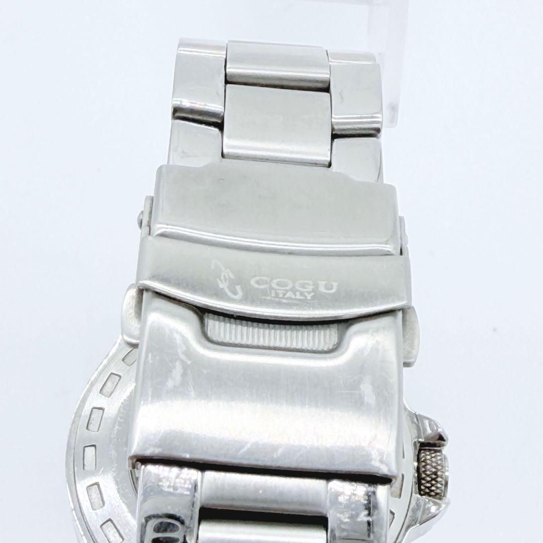 COGU ITALY Automatic Watch Stainless Steel Bracelet Black Dial Multicolor Index