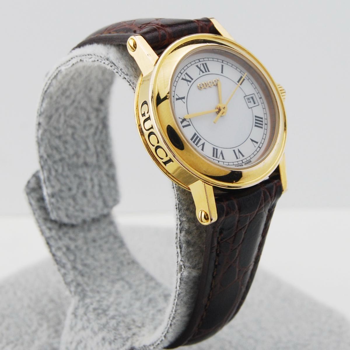 GUCCI 7200L Women’s Quartz Watch Dark Brown Band