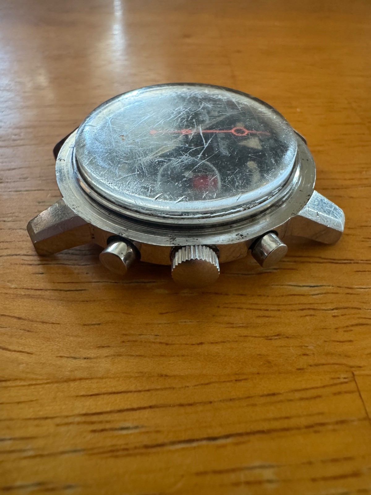 VINTAGE 1960s LE JOUR CHRONOGRAPH – VALJOUX 7733 – LOLLIPOP HAND – MISSING BEZEL