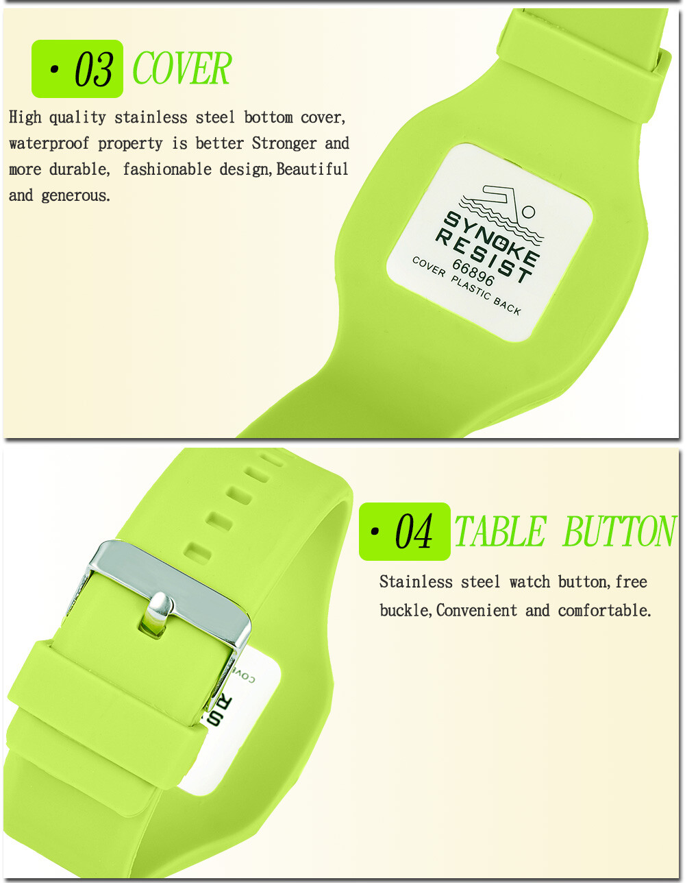 Men Women Digital Sports Watches LED Electron Waterproof Luminous Silicone Watch