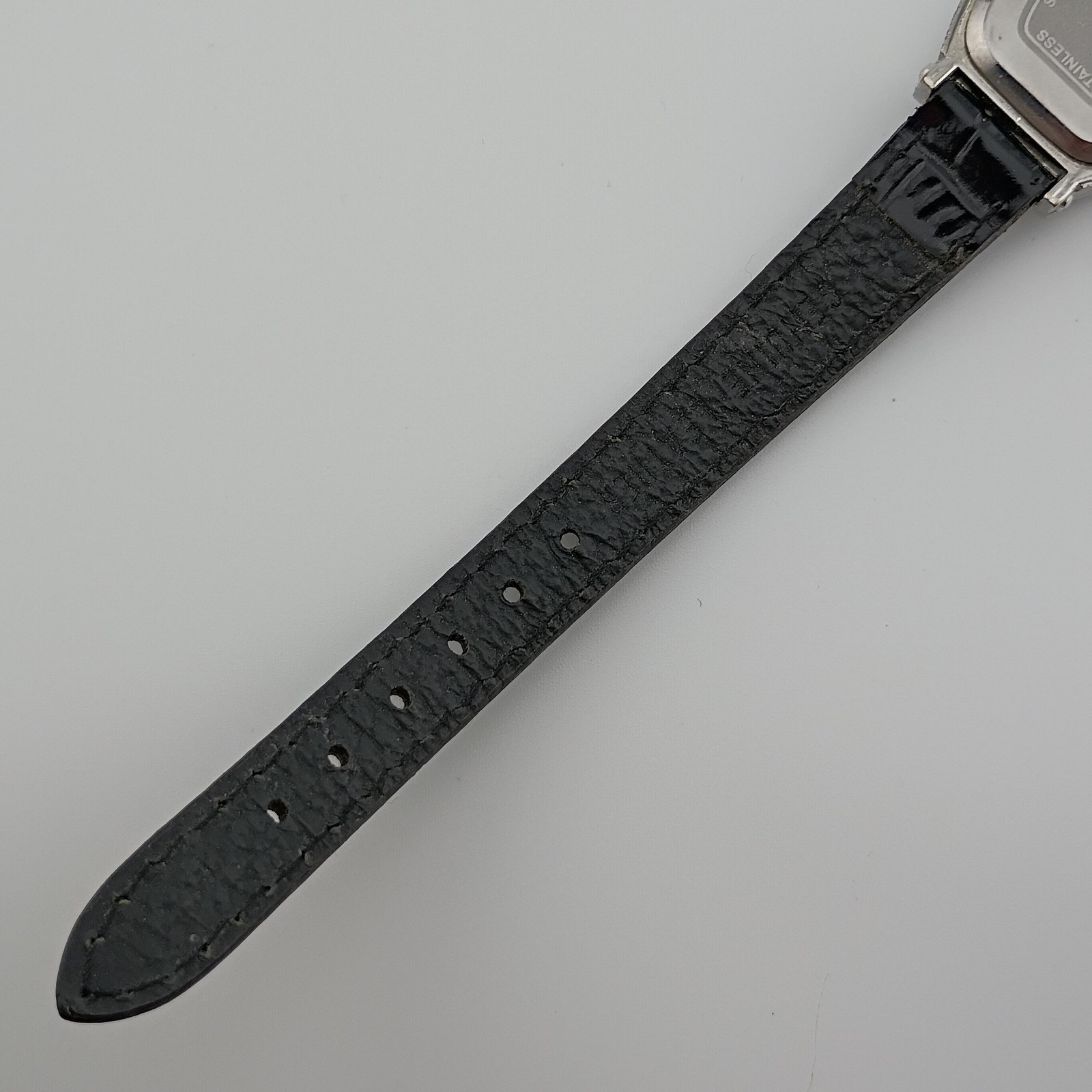 SKC Womens Watch 23mm Silver Dial Silver Case Black Strap, Fresh Battery