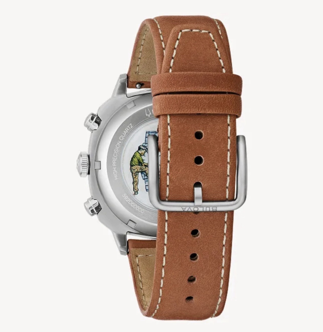 Bulova Military VWI Special Edition 96B482 Green Dial Chronograph Watch w/ Box