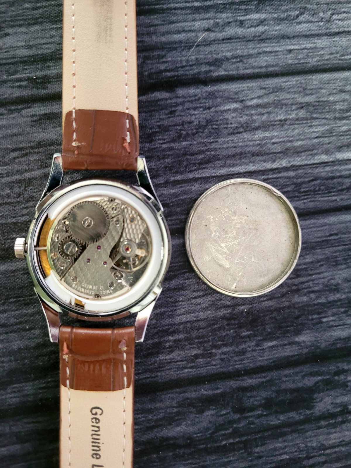 RARE Roamer Shock Proof Manual Wind Swiss Watch Restored Serviced SLV-RED-BRW