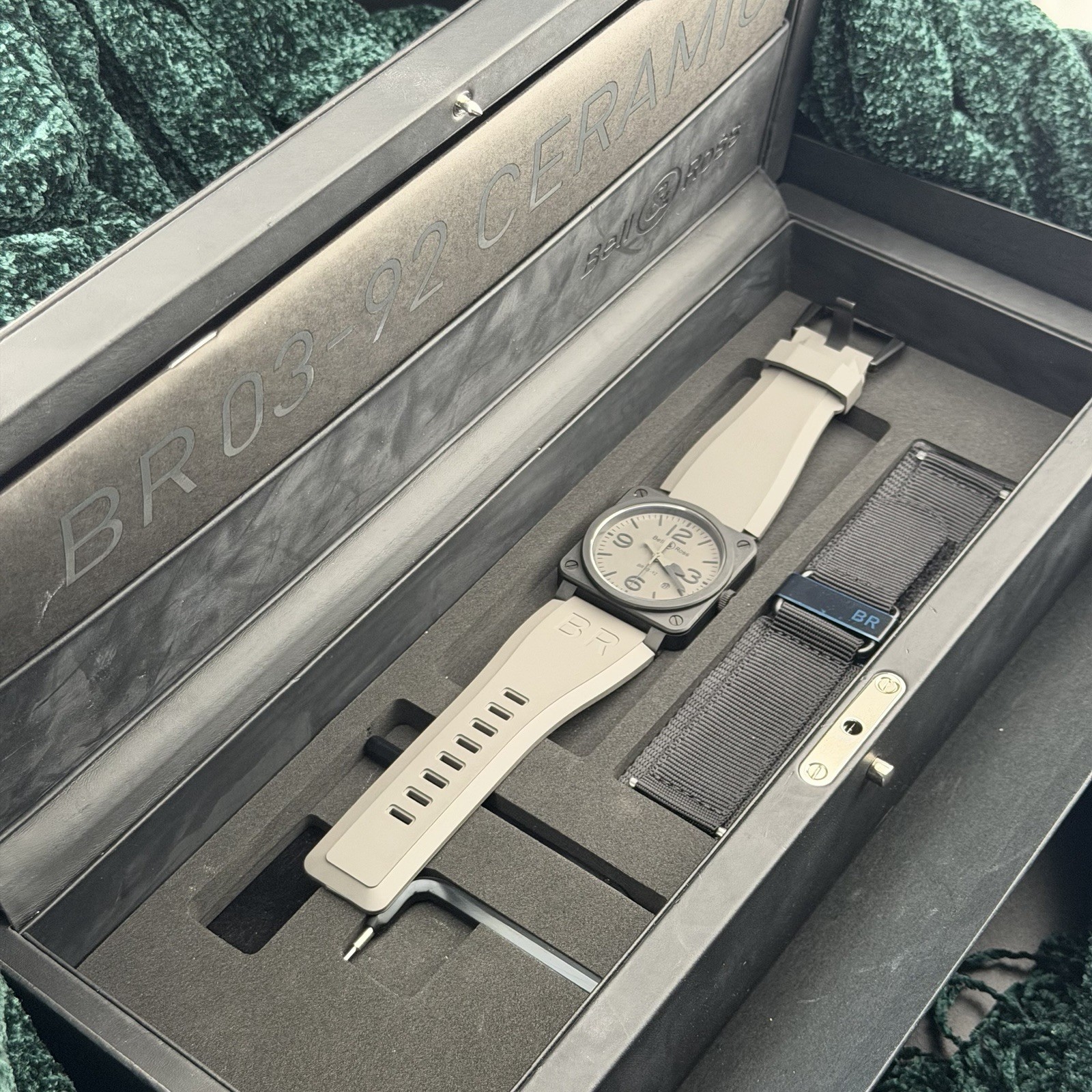 Bell & Ross BR 03-92 Commando Excellent Condition • Box & Accessories • Watch 42