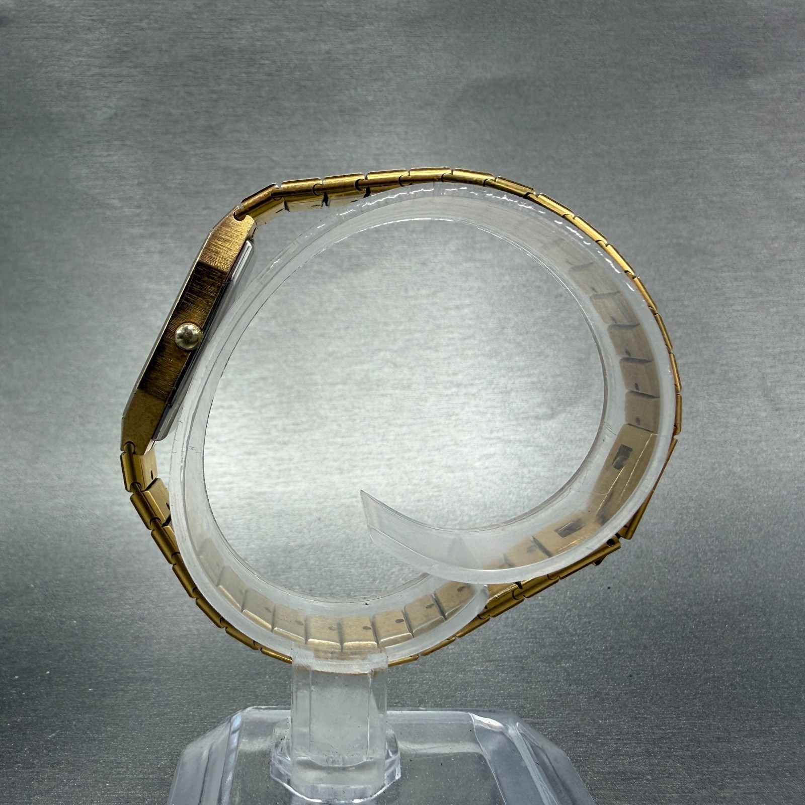 Bulova Watch Women 12mm Black Dial Gold Tone Octagon 92T22 New Battery