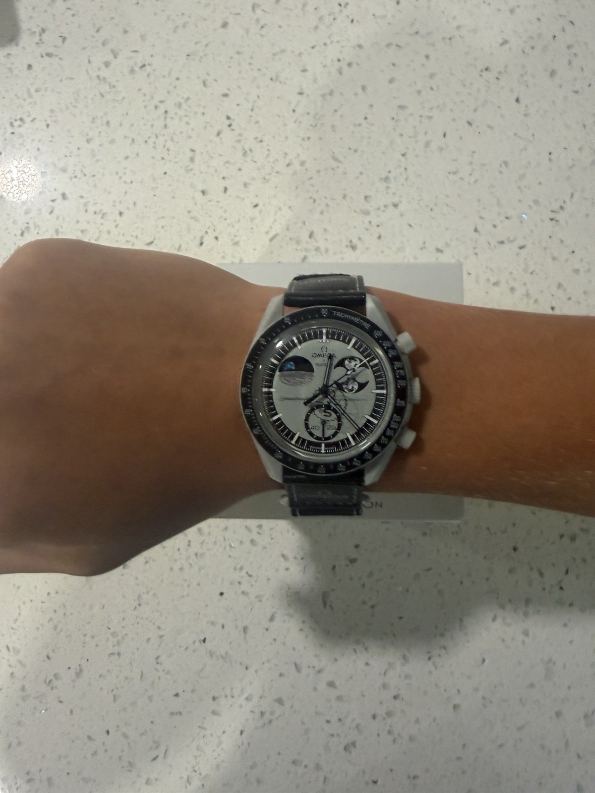 Swatch Mission to Earthphase Bioceramic Chronograph Tachymeter Quartz 42mm