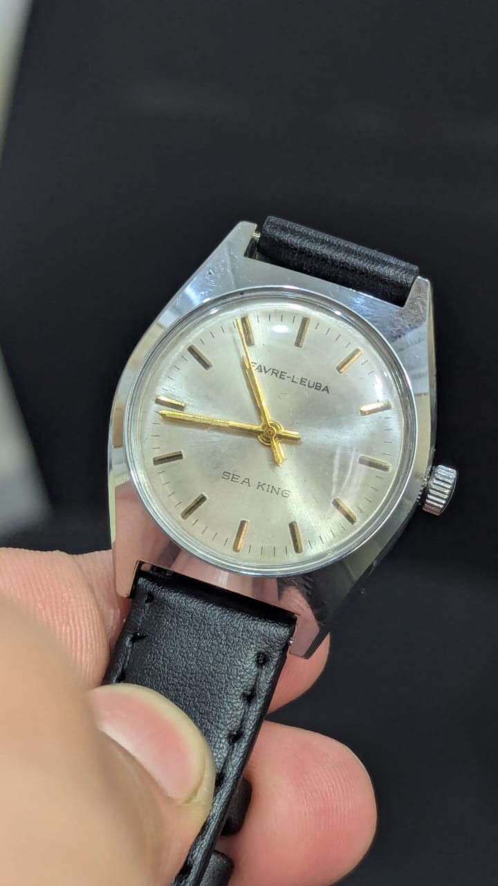 Vintage Favre-leuba SEA KING Manual men wristwatch made in Swiss