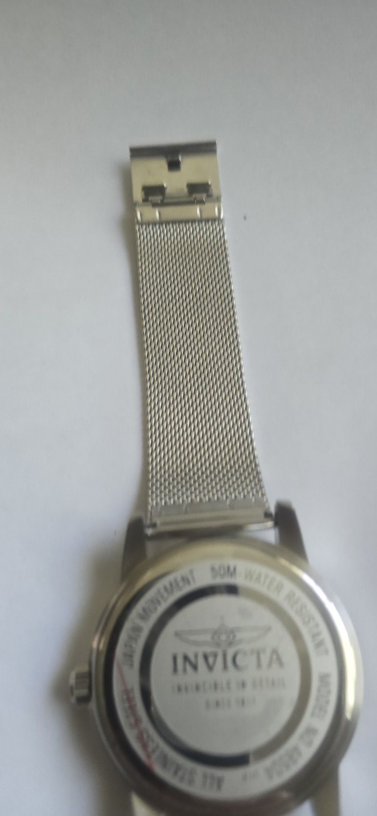 Invicta Celestial 48504 Men’s Watch 43mm Black Dial Stainless Steel Mesh NIB