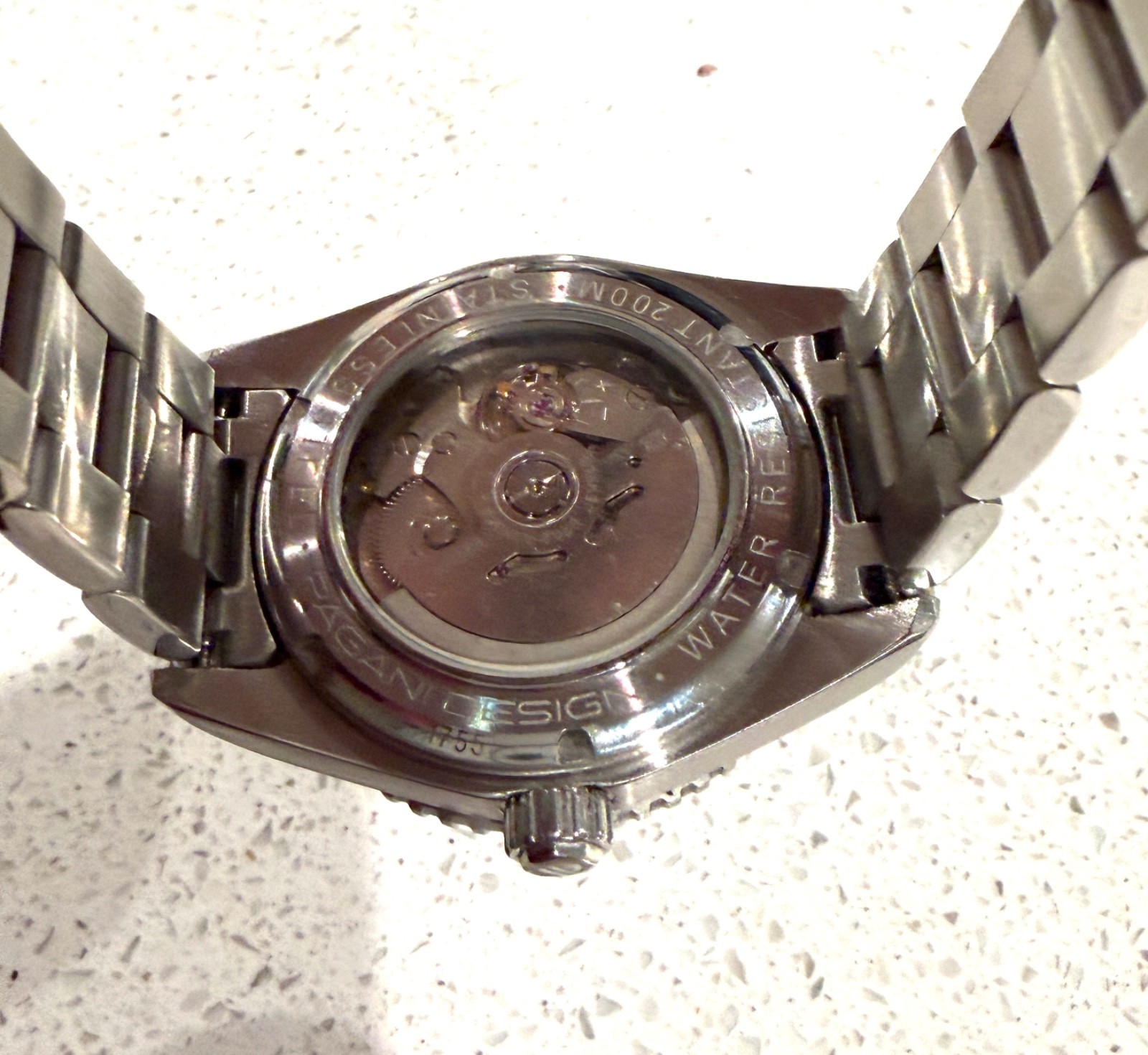 Blue Date BGW9 Snow Flake PD Modded 40mm Diver Watch 200m “PLGS Style”