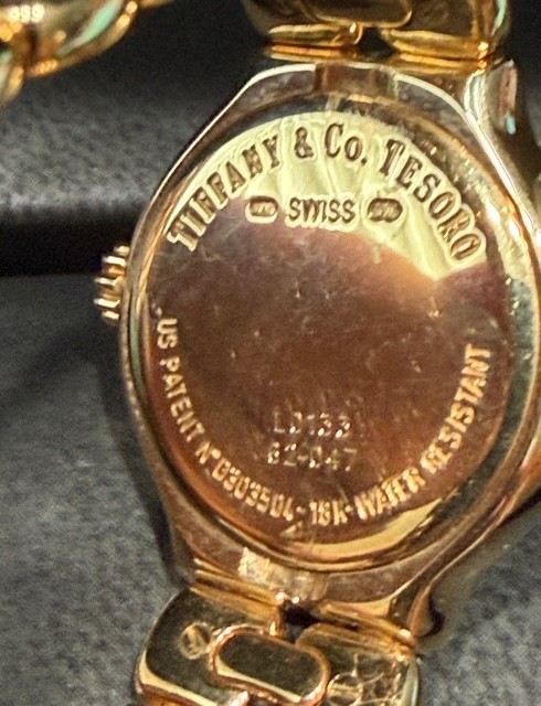 Tiffany & Co. Tesoro 18K Gold Diamond Bezel Ladies Watch