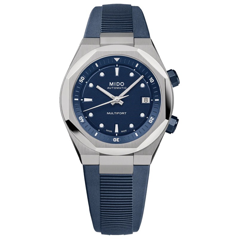 Mido Multifort 8 Two Crowns 40mm Blue Dial Men’s Watch M0475071704100