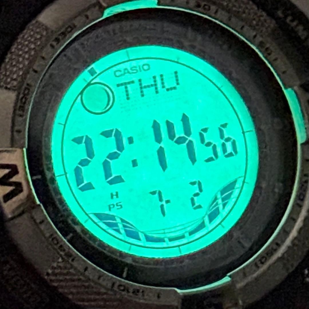 working PROTREK PRW 1500J radio solar black khaki