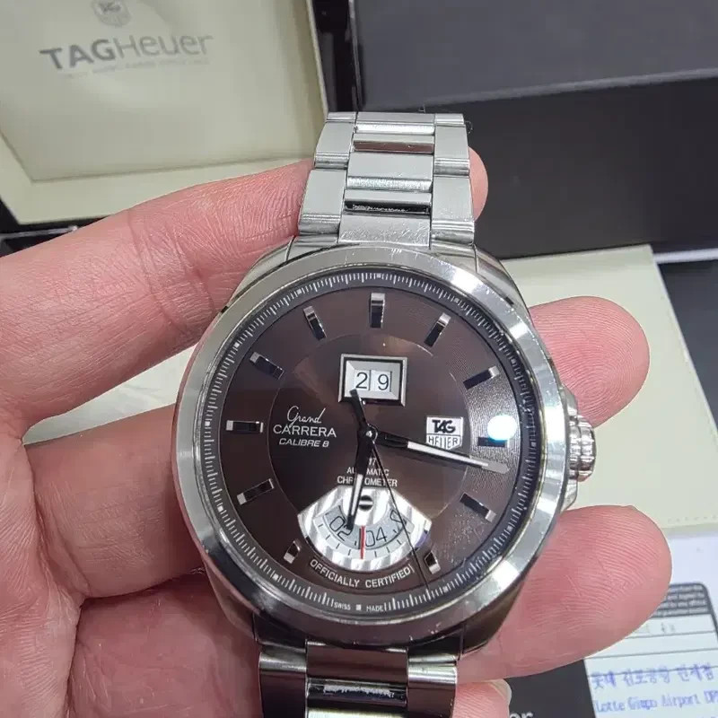 TAG Heuer Grand Carrera Men’s Black Watch – CAV511A.BA0902, full set