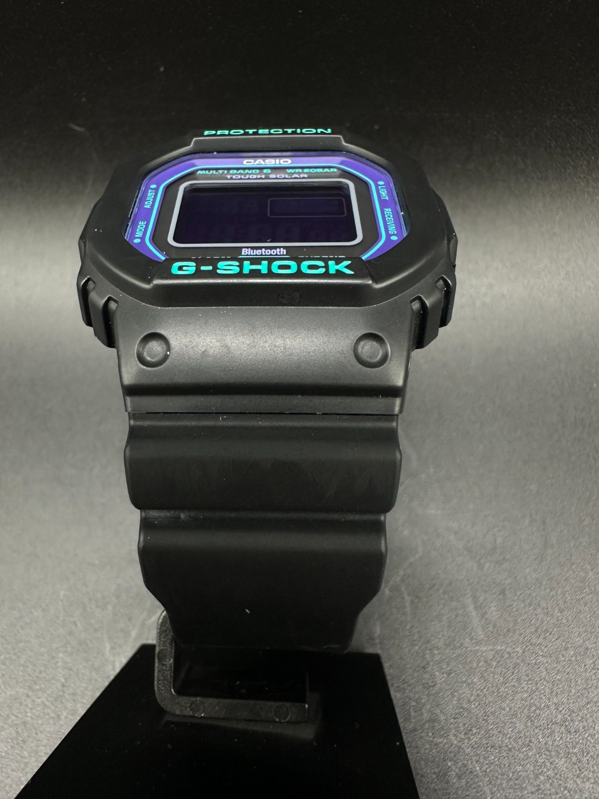 Casio G-Shock 90’s Color Blue Purple Bluetooth Solar Digital Watch GW-B5600BL-1
