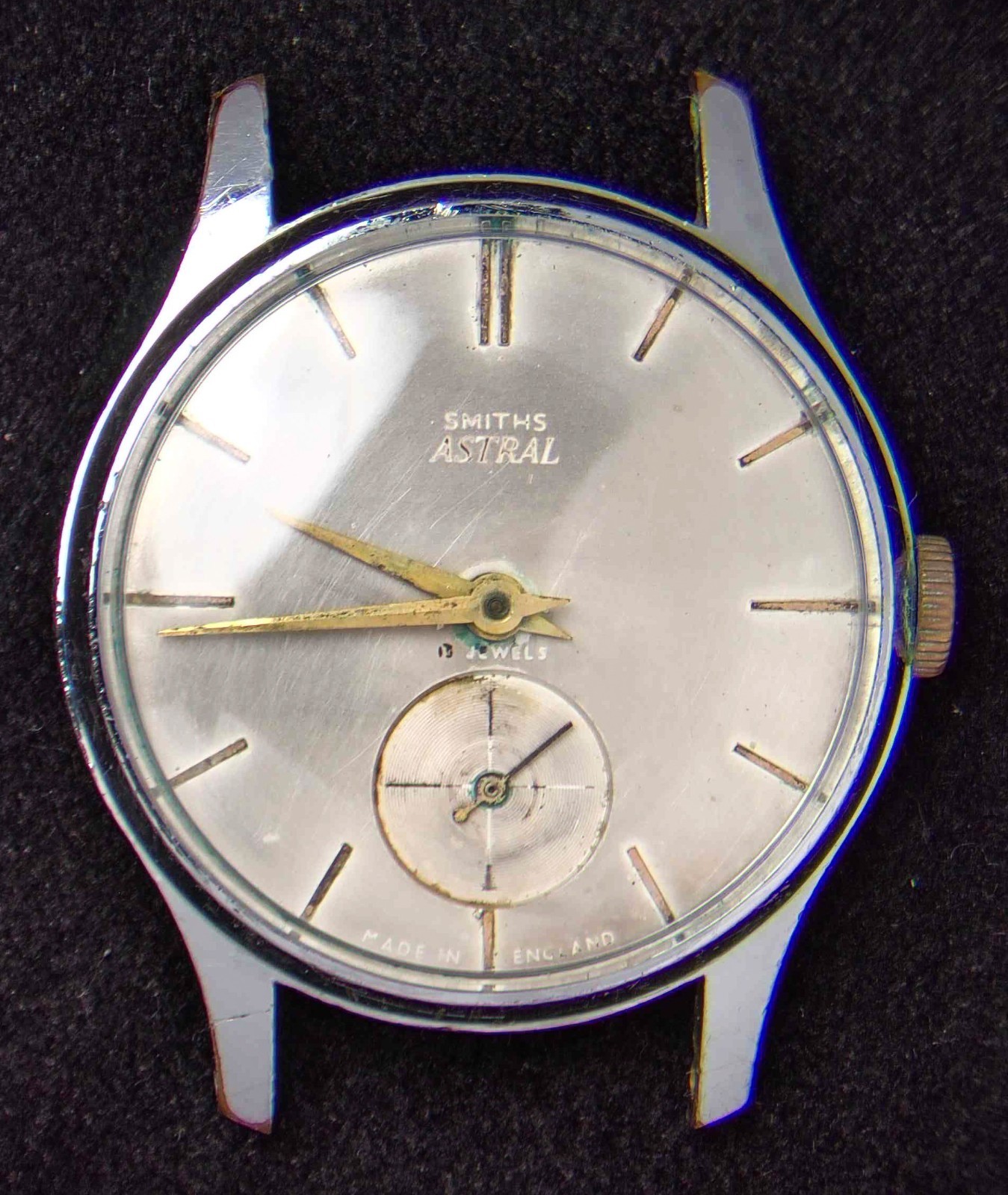 Smiths Astral England Sub-Dial Men’s Hand-Wind 593 Vintage Watch–Spares/Repairs
