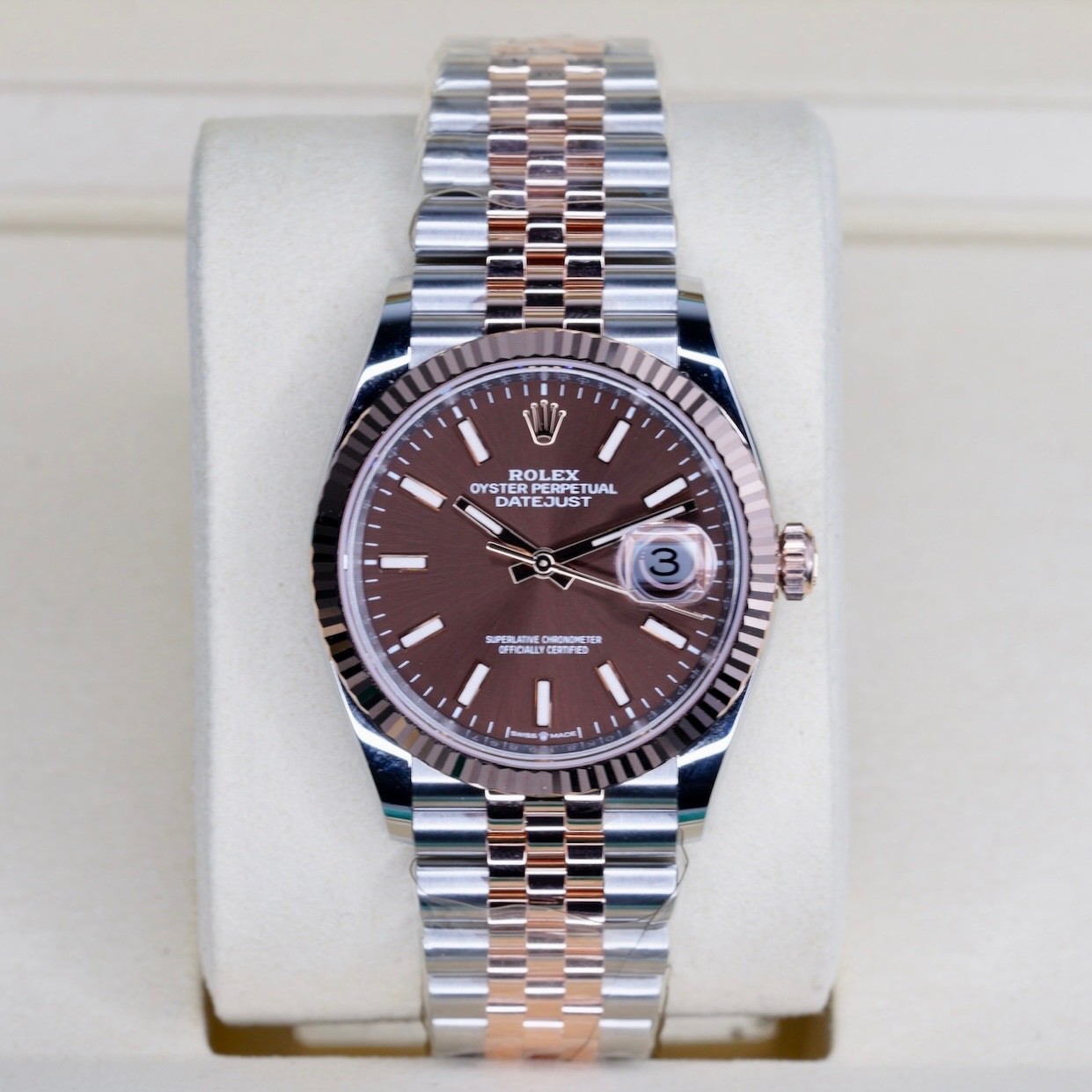 NEW 2026 Rolex Datejust 126231 CHOCOLATE Brown Dial Rose Gold & Steel Jubilee