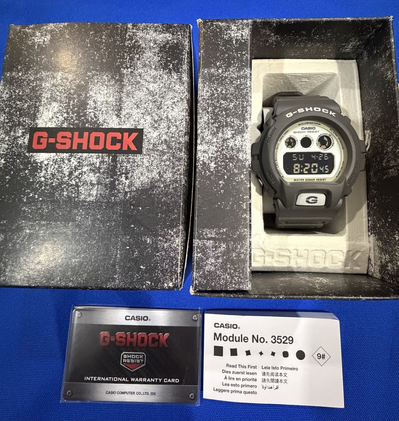 Casio G-Shock Hidden Glow Digital Resin Strap Quartz DW-6900HD-8 🇺🇸US SELLER