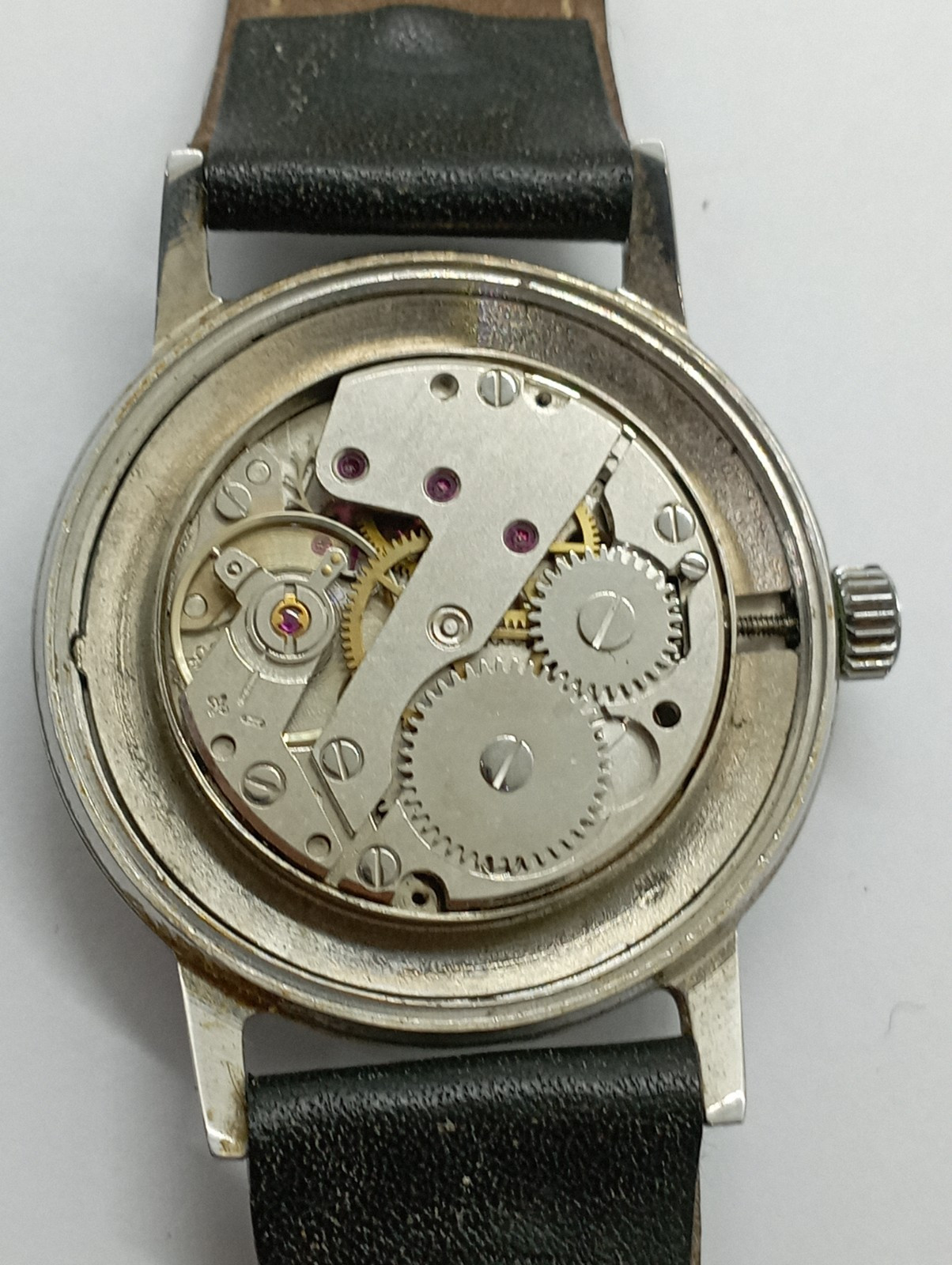 Vintage REGLEX ANCRE Cal. Cupillard 233-60 Watch Working Well ALL S. STEEL