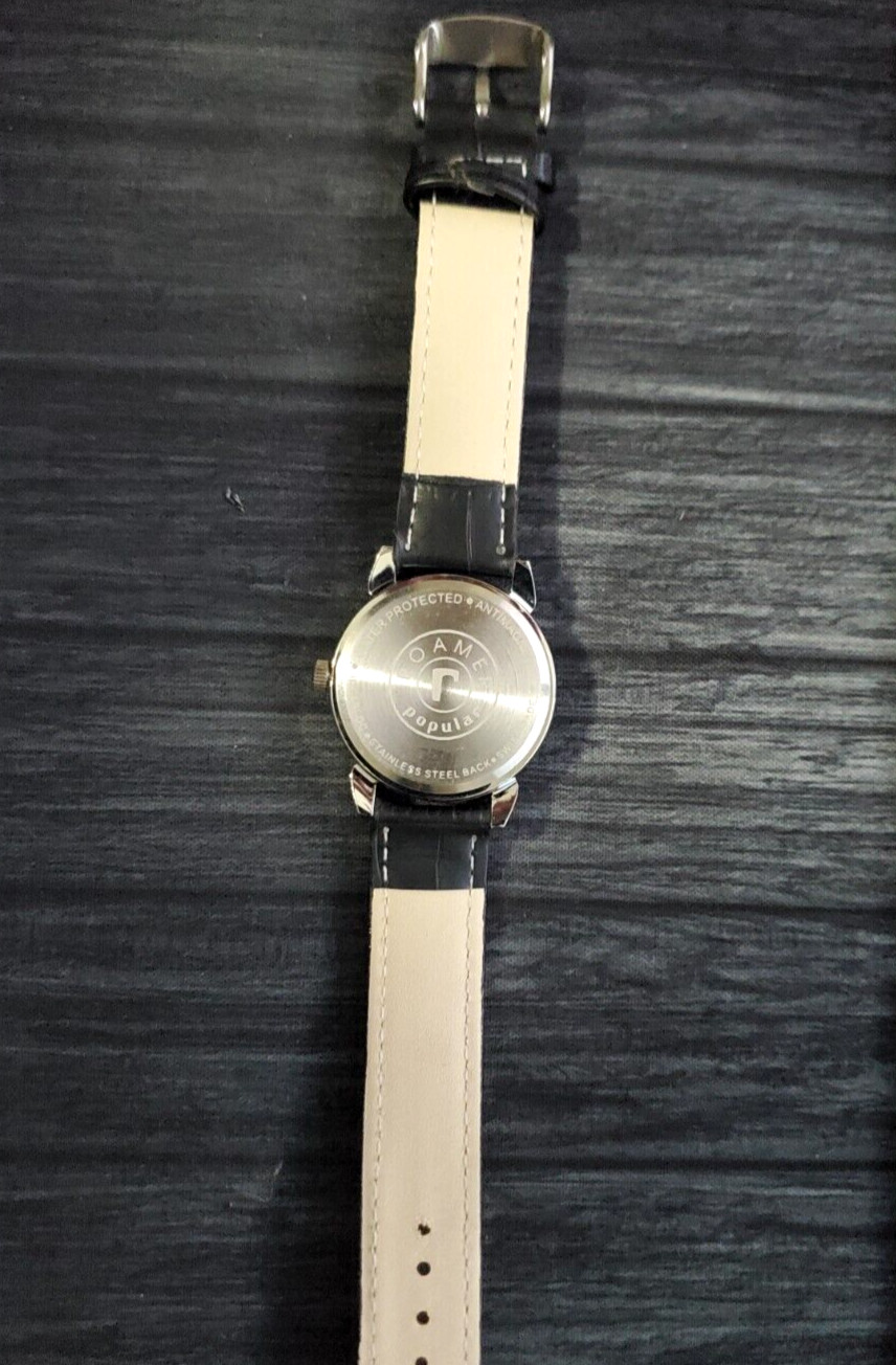 Rare Roamer Brevete Swiss Mens Manual Watch Slv Red Blk✨