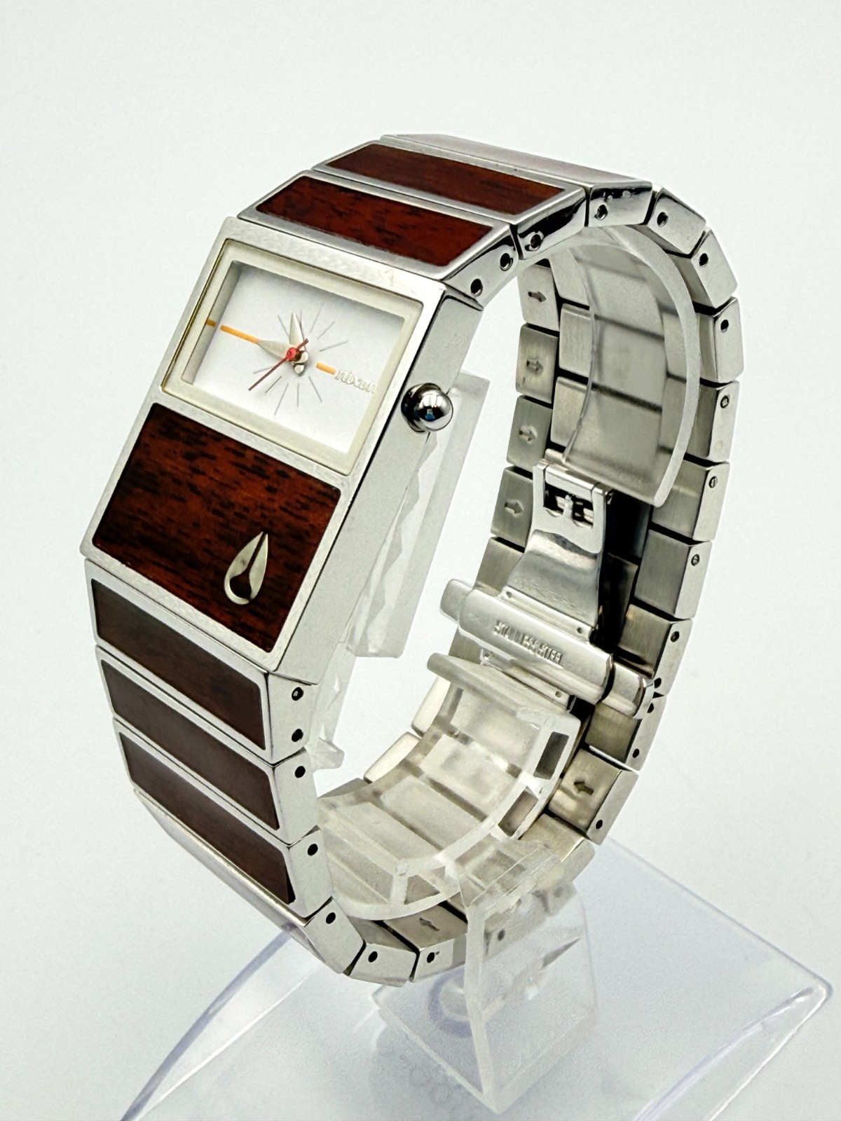 Nixon The Chalet Wood Panel Quartz Watch Wrist 18cm (7.1in) – Rank B