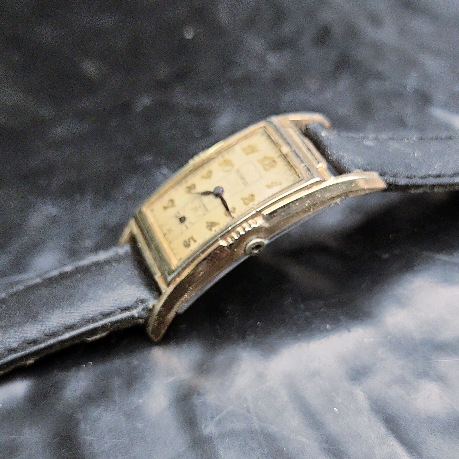 Benrus AC 4 Tank Watch 1940s Vintage Mens Curvex 21j GF For Parts/Repair ⌚
