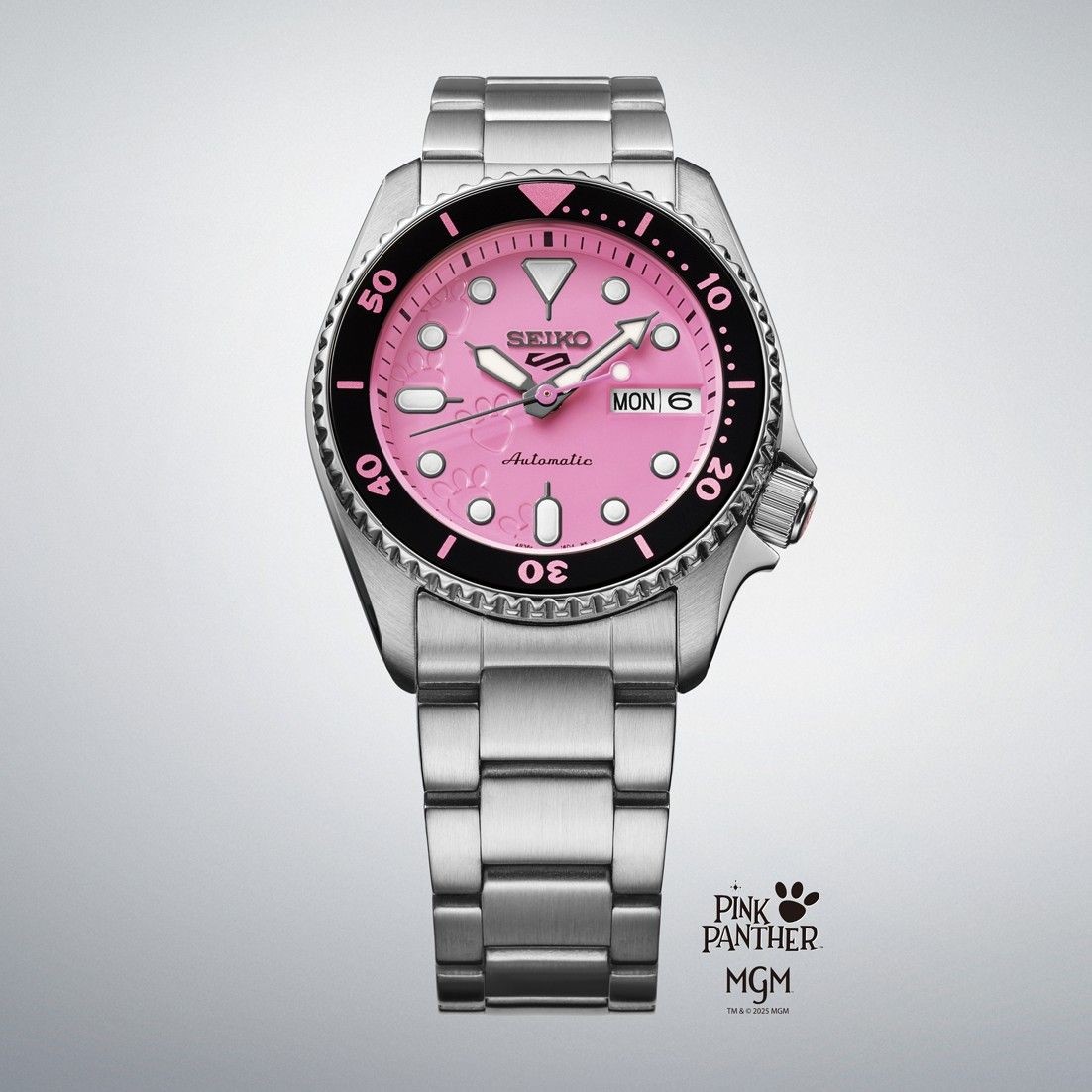 Seiko 5 Sports SBSA321 Pink Panther Automatic Limited Japan Watch