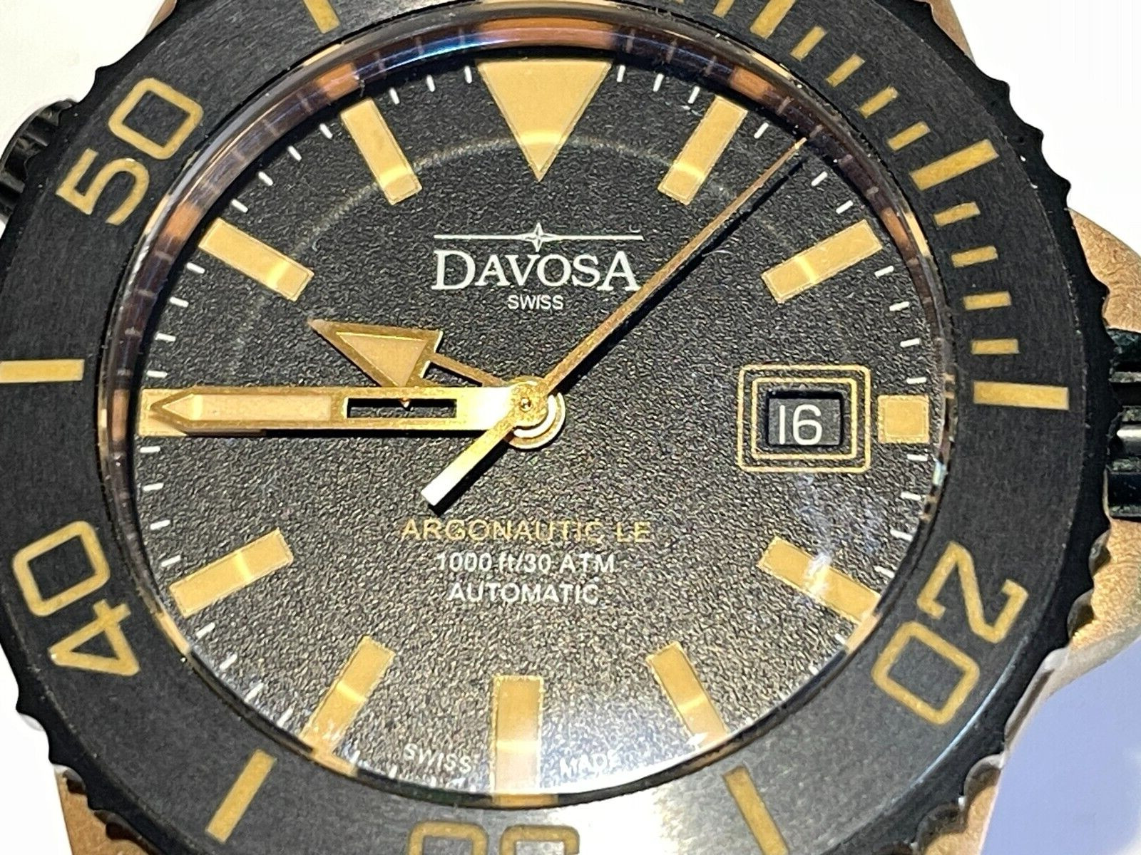 DAVOSA Argonautic Bronze Limited Edition 42mm Automatic 1000ft /30 ATM ~3.70-OZ
