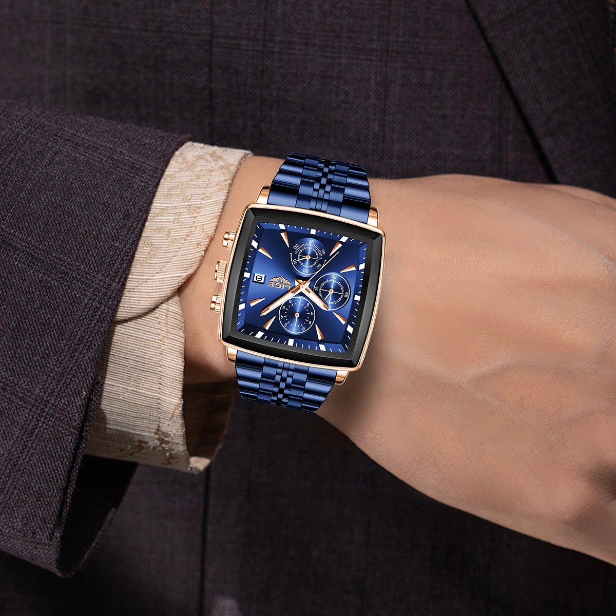 Waterproof Men Watch Quartz Stainless Steel Date Luminous Casual Man Wristwatch