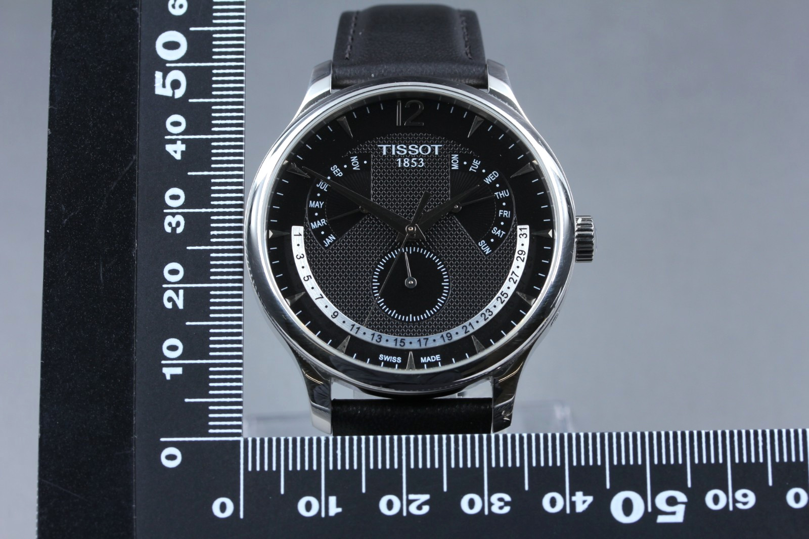[N MINT] TISSOT Tradition Perpetual Calendar T063637A Black Quartz Men’s Watch
