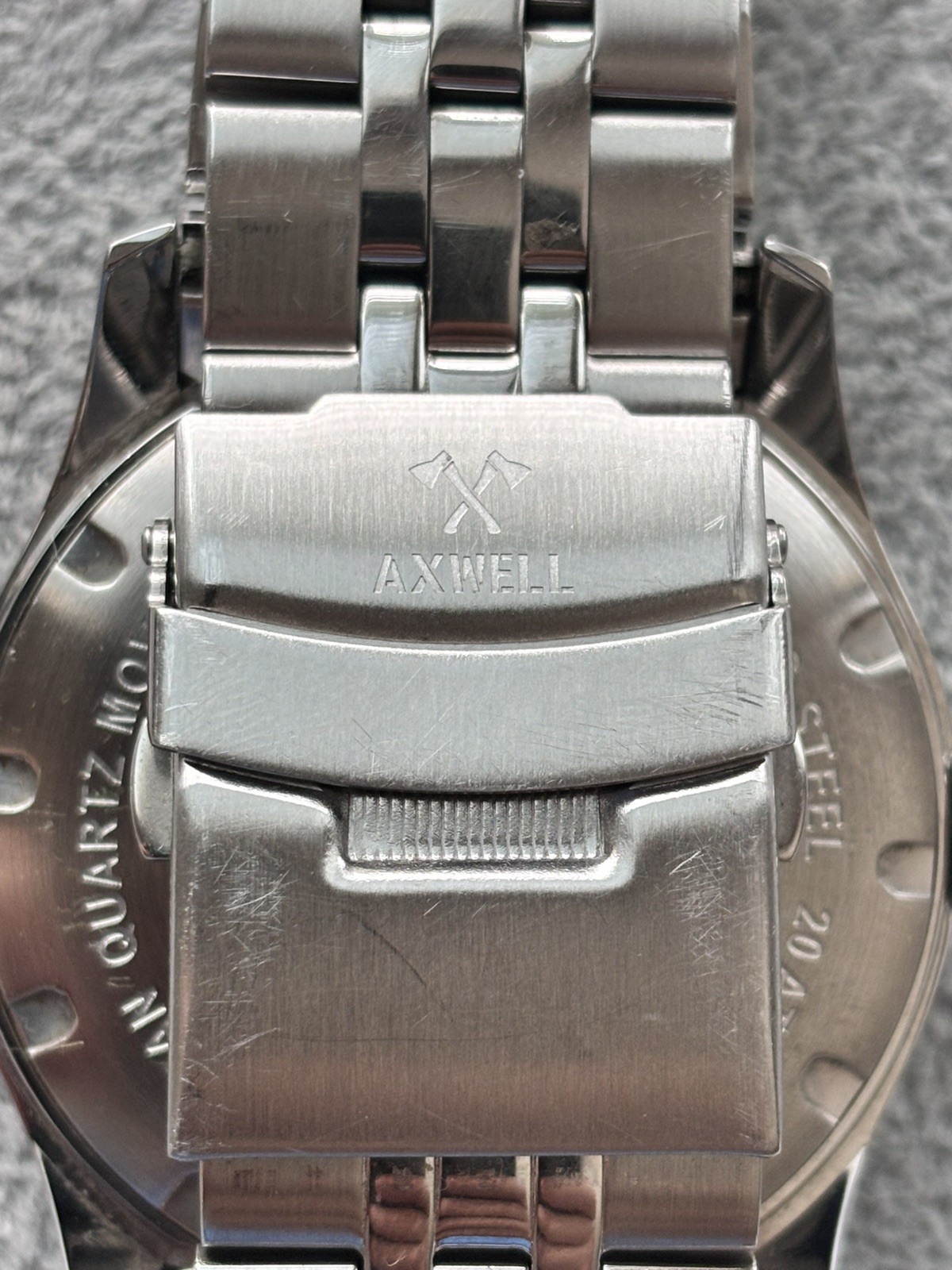 Axwell Marauder Bracelet Watch w/Date, Men’s Quartz Red/Burgundy dial