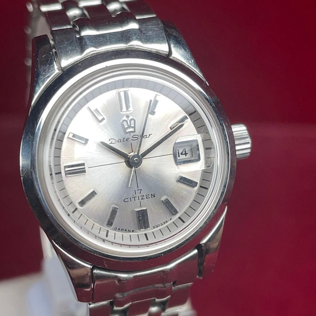 Original crystal replaced / Original bracelet CITIZEN Datestar manual winding 19