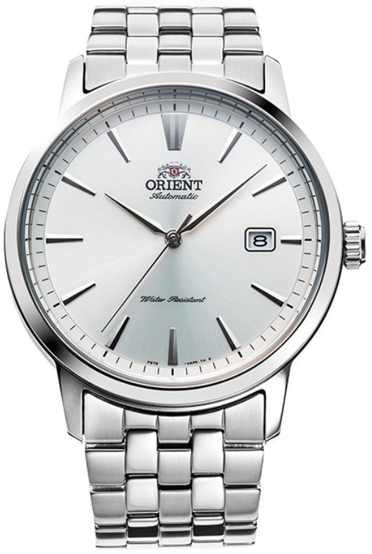 Orient Watch Automatic Watch Men’s An Elegant White Watch with a Silver Strap
