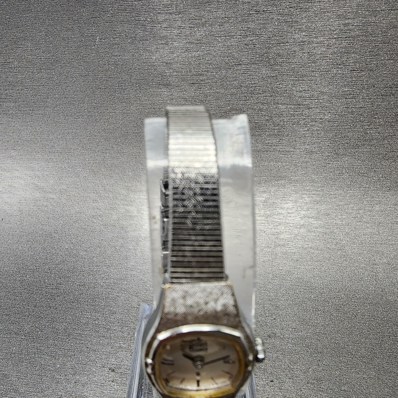 Citizen CQ Watch Women 16mm Silver Dial Silver Tone Square 3220-891481 New Batt