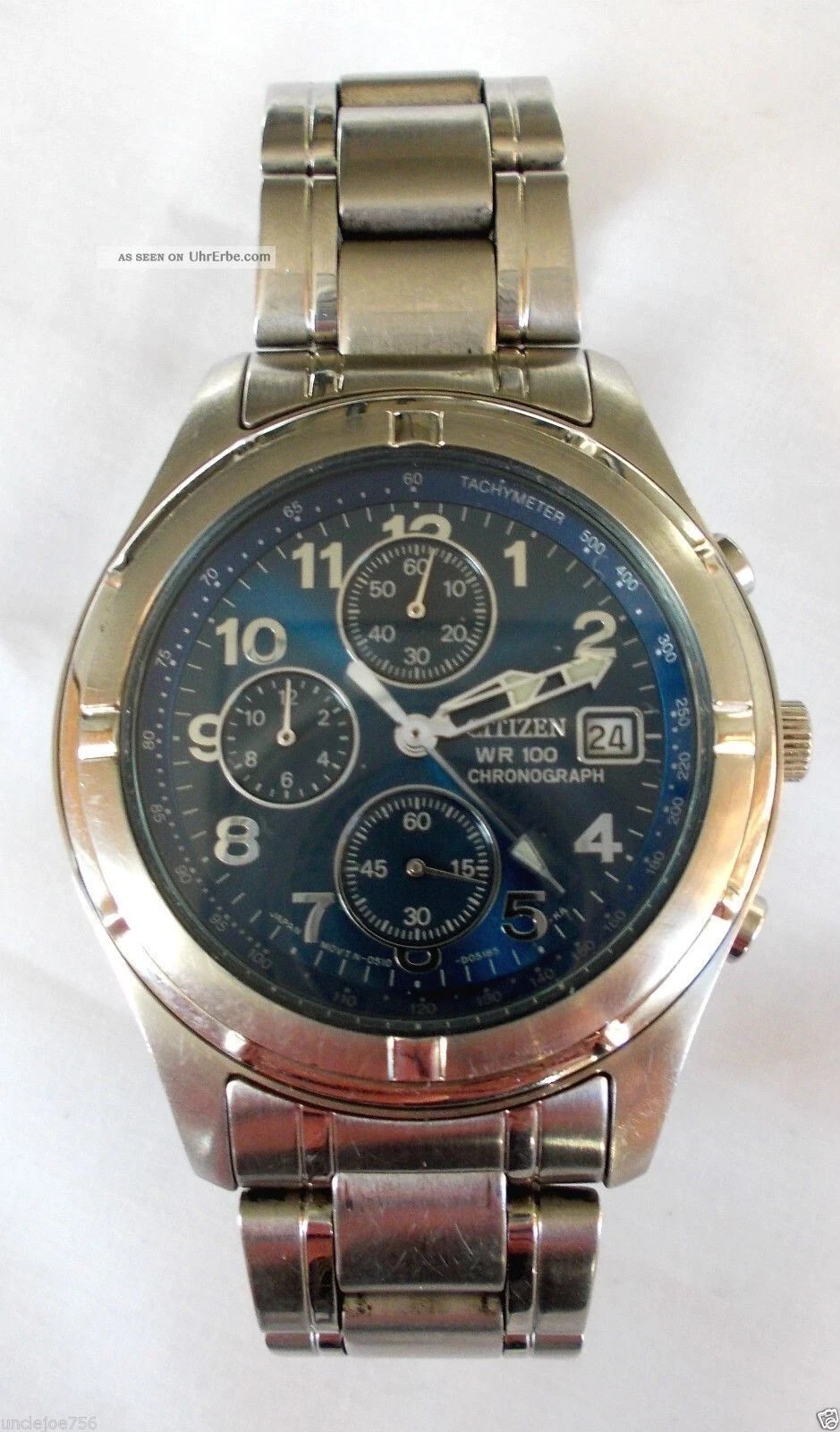 CITIZEN CALIBER VINTAGE CHRONOGRAPH WATCH 0510 S91085 WR100 38mm – RARE