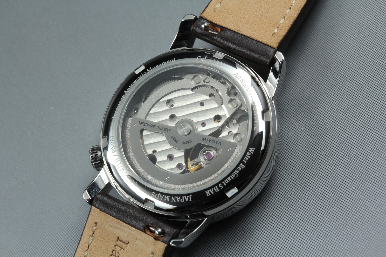 [MINT Box] KUOE KYOTO OLD SMITH 90-007﻿ Silver Brown Automatic Men’s Watch JAPAN