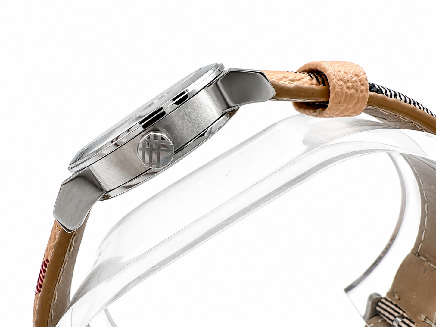 Burberry BU9222 The City Haymarket Check Silver Dial 26mm Quartz Watch –