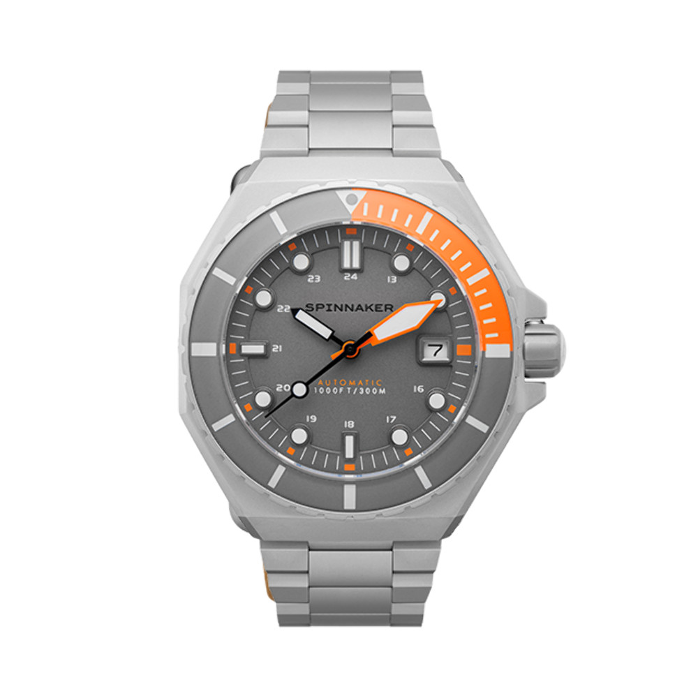 Spinnaker Dumas Gray Dial / Orange / Stainless Steel | Gray Dial 44mm Japanese A