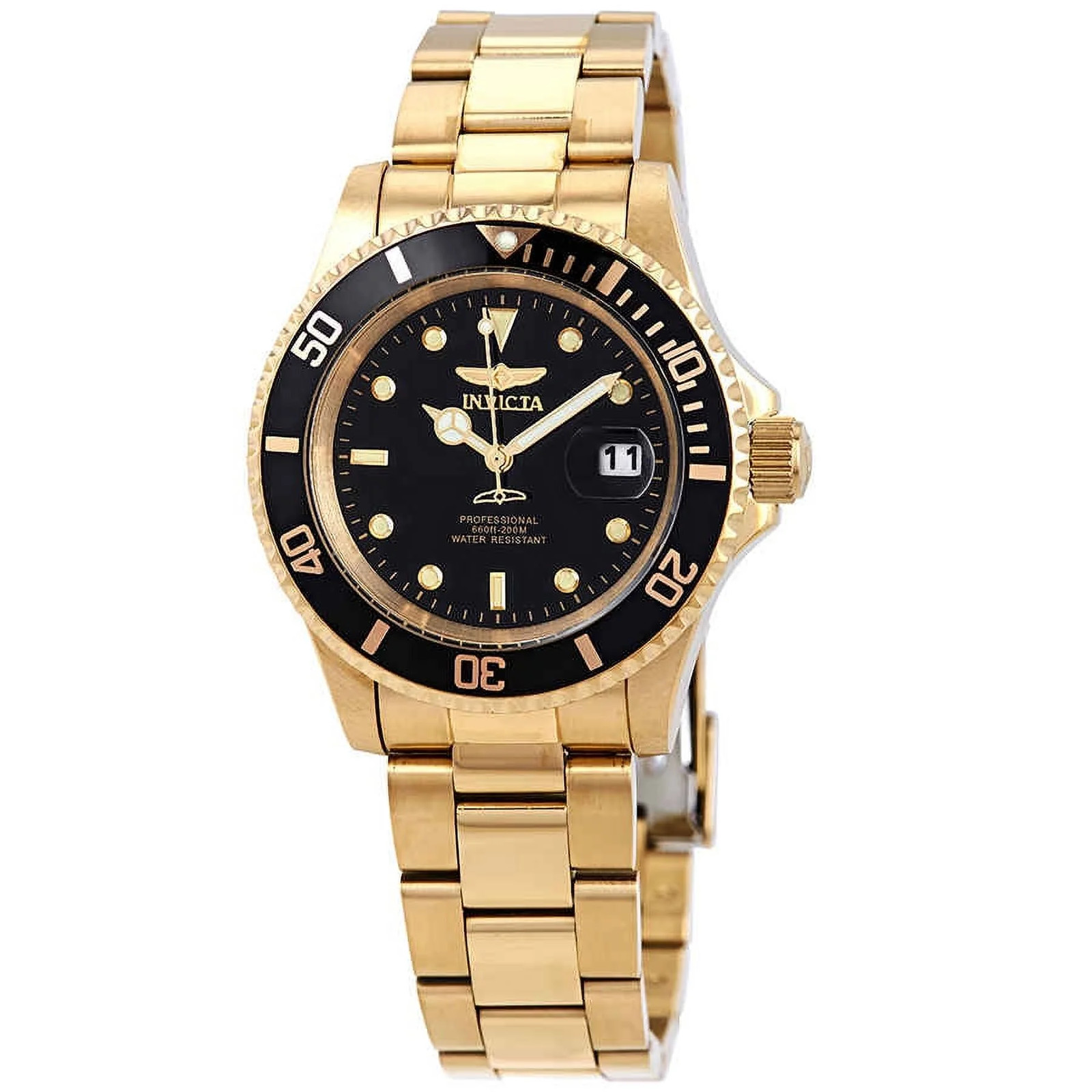 Invicta Pro Diver Men’s 40mm Quartz Watch Two Tone Blue Dial Stainless Steel