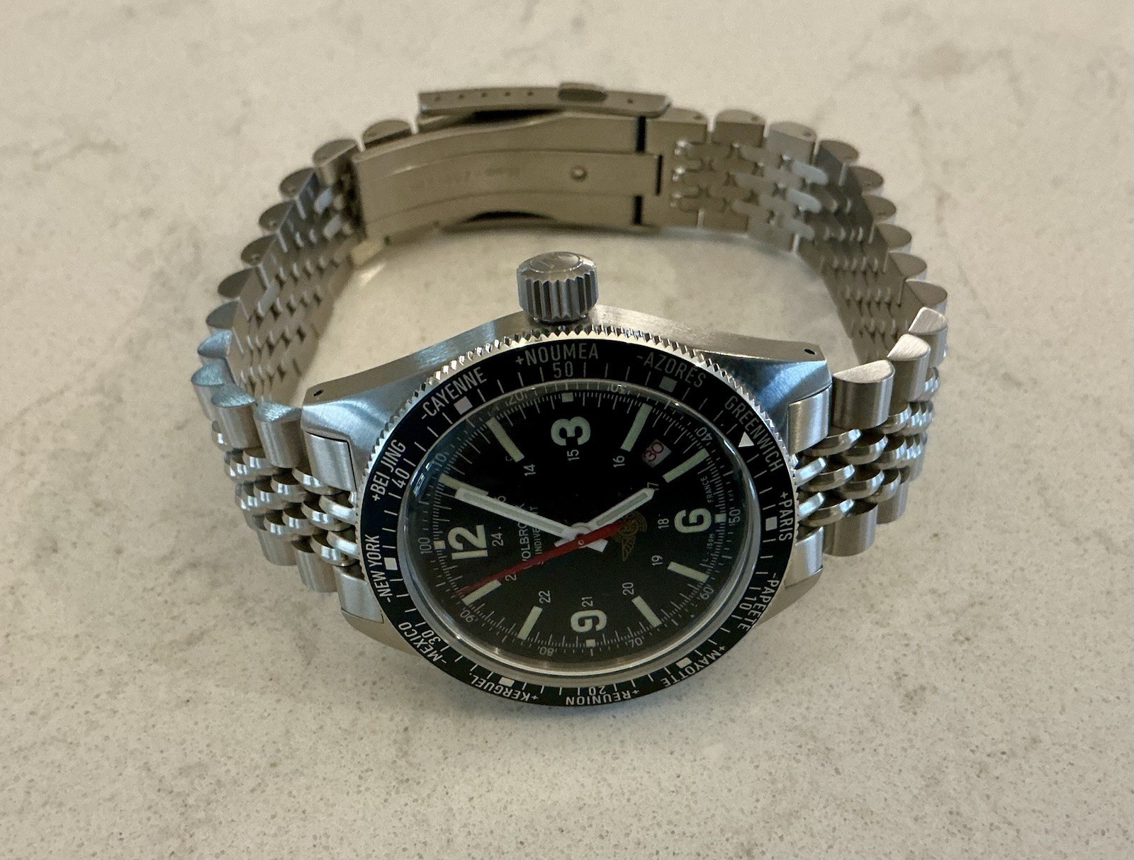 WOLBROOK SKINDIVER WT AUTOMATIC & PAN4TIMER Made In France 40mm